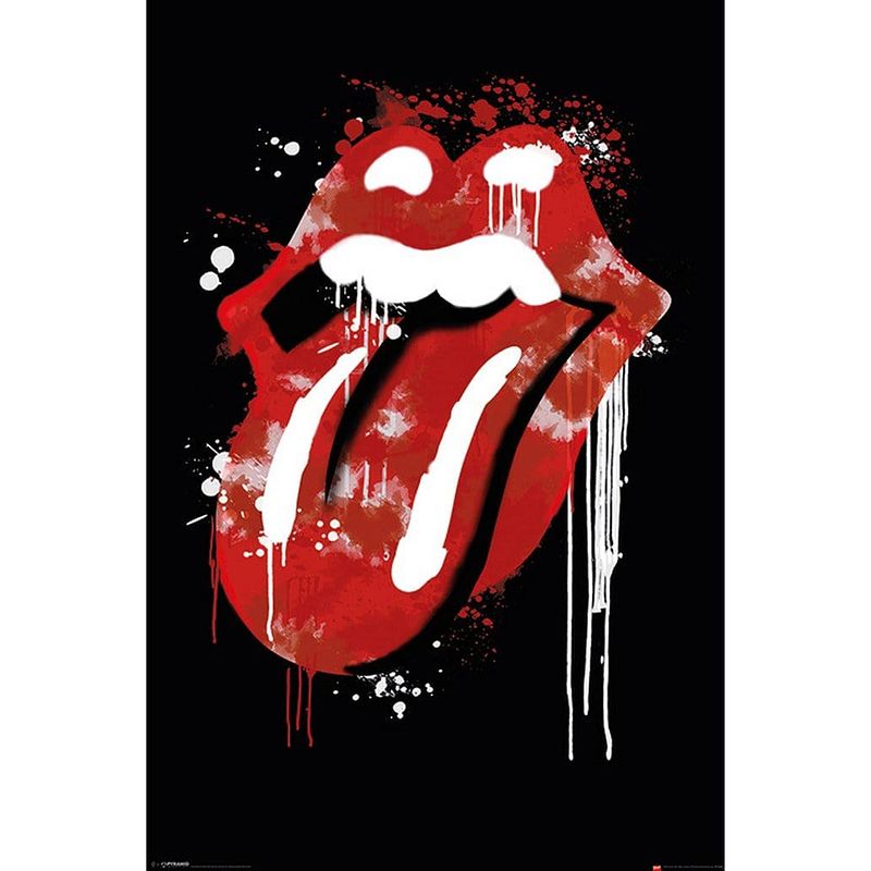 Foto van Pyramid the rolling stones graffiti lips poster 61x91,5cm