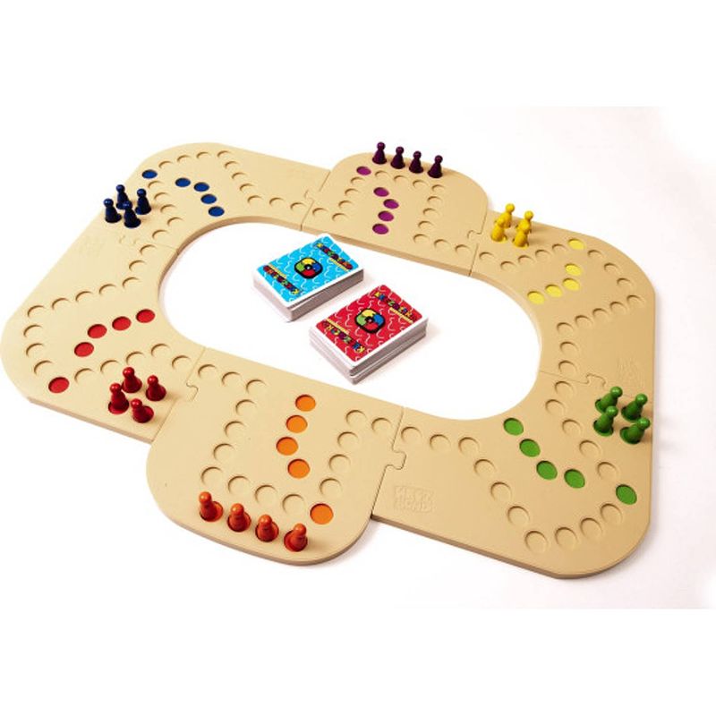 Foto van Keezbord keezenspel - 4 tot 6 personen - basisspel + uitbreidingsset - kunststof - bordspel - tokkenspel