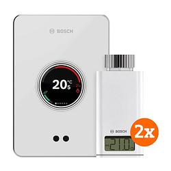 Foto van Bosch easycontrol ct200 wit + 2x bosch easycontrol smart radiator thermostat rt10-rf