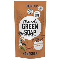Foto van Marcels green soap handzeep sandelhout & kardemom navulling