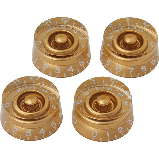 Foto van Gibson speed knobs gold potmeterknoppen voor gitaar (set van 4)