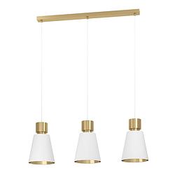 Foto van Eglo aglientina hanglamp - e27 - 90 cm - koper-geborsteld/wit