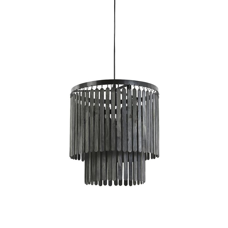 Foto van Light & living - hanglamp gularo - 45x45x43 - zwart