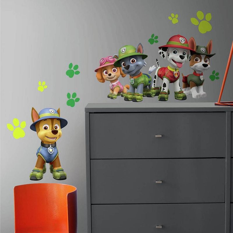 Foto van Muursticker paw patrol roommates jungle