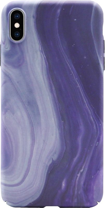 Foto van Bluebuilt purple marble hard case apple iphone xs / x back cover