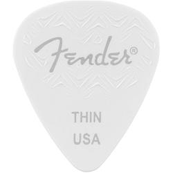 Foto van Fender wavelength picks 351 thin white plectrumset (6 stuks)