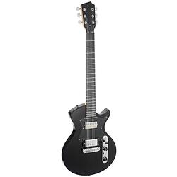 Foto van Stagg silveray series special black elektrische gitaar