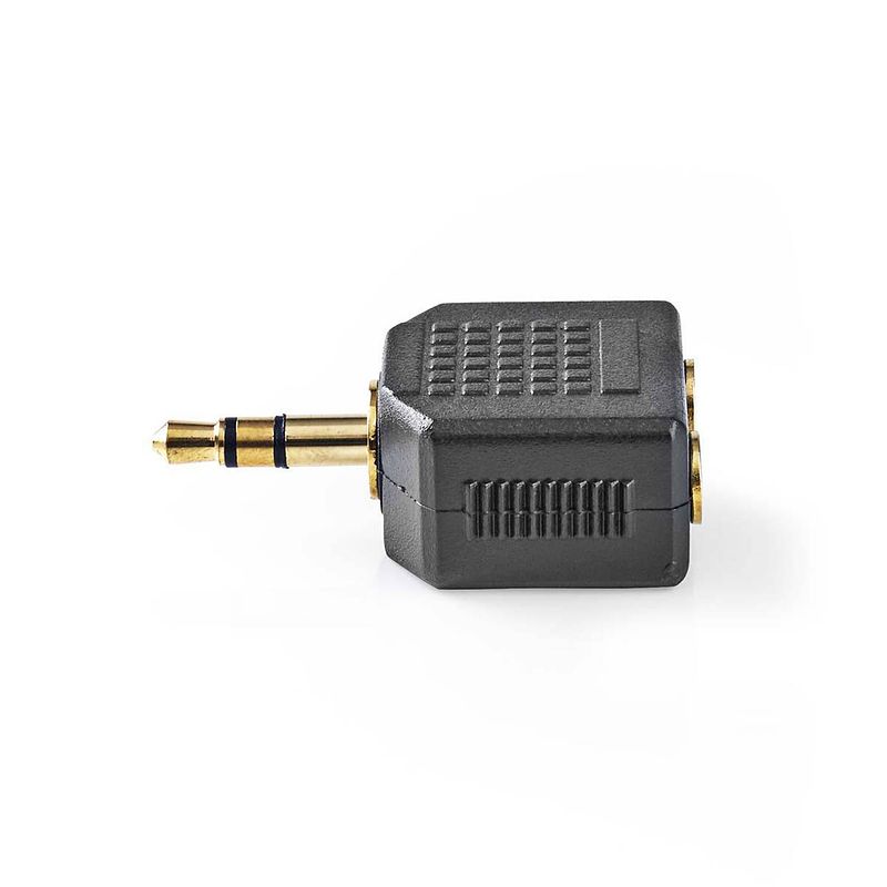 Foto van Nedis stereo-audioadapter - cagp22945bkg - zwart