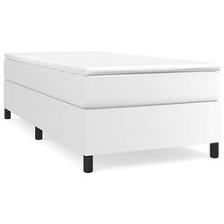 Foto van The living store boxspringbed - bedframe 203x100x35 cm - matras 100x200x20 cm - topmatras 100x200x5 cm