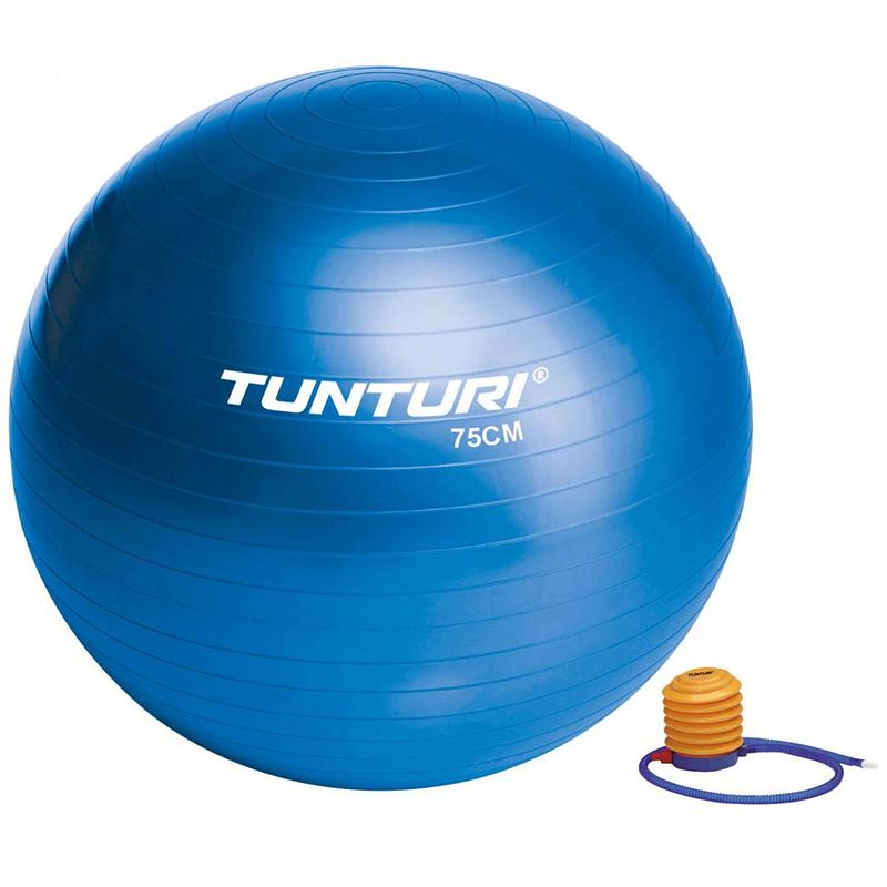Foto van Tunturi fitnessbal 75 cm - blauw