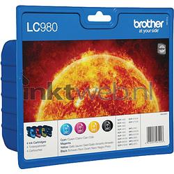 Foto van Brother lc-980 voordeelpak zwart en kleur cartridge