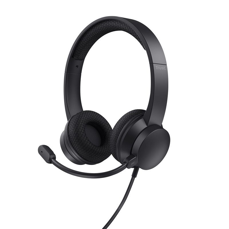 Foto van Trust ayda enc-headset voor pc (usb) headset zwart