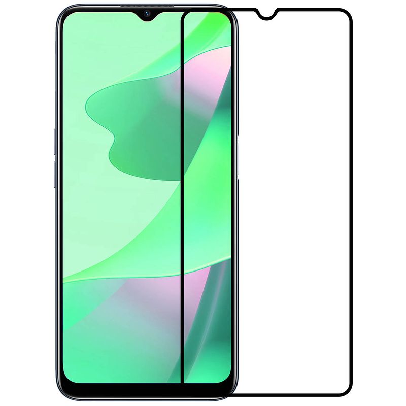 Foto van Basey oppo a16 screenprotector 3d tempered glass - oppo a16 beschermglas full cover - oppo a16 screen protector 3d