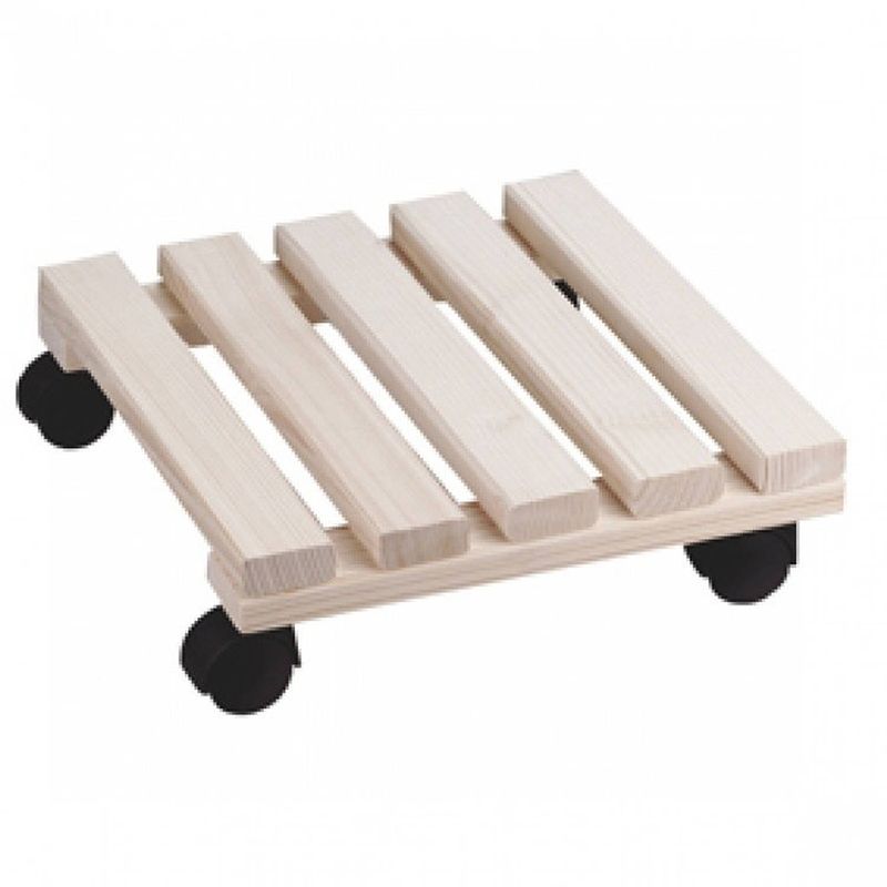 Foto van Planten trolley / multiroller 30 x 30 cm - planten onderzetter