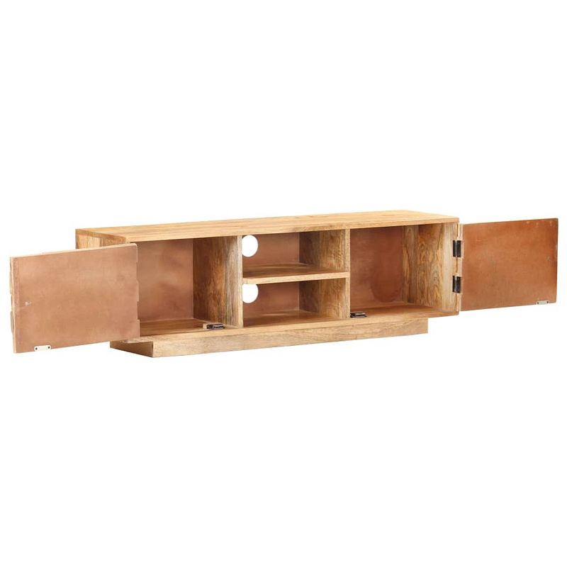 Foto van The living store houten tv-meubel - klassiek - meubel - afmeting- 116 x 30 x 35 cm - materiaal- massief mangohout