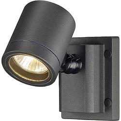 Foto van Slv new myra wall 233105 buitenlamp (wand) halogeen gu10 50 w antraciet