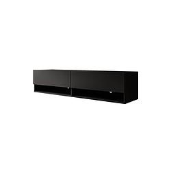 Foto van Meubella tv-meubel asino - mat zwart - 140 cm