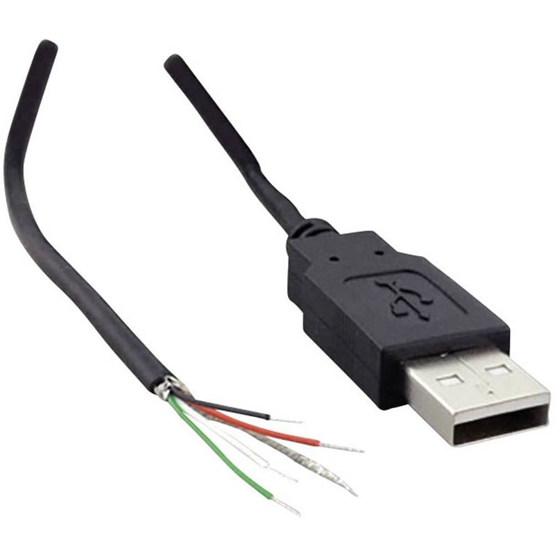 Foto van Usb-a-stekker 2.0 met open kabeluiteinde usb-a-stekker 2.0 1582621 tru components 1 stuk(s)