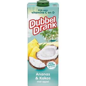 Foto van Dubbeldrank ananas & kokos 1l bij jumbo