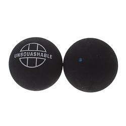 Foto van Unsquashable squashballen blauwe stip zwart 2 stuks