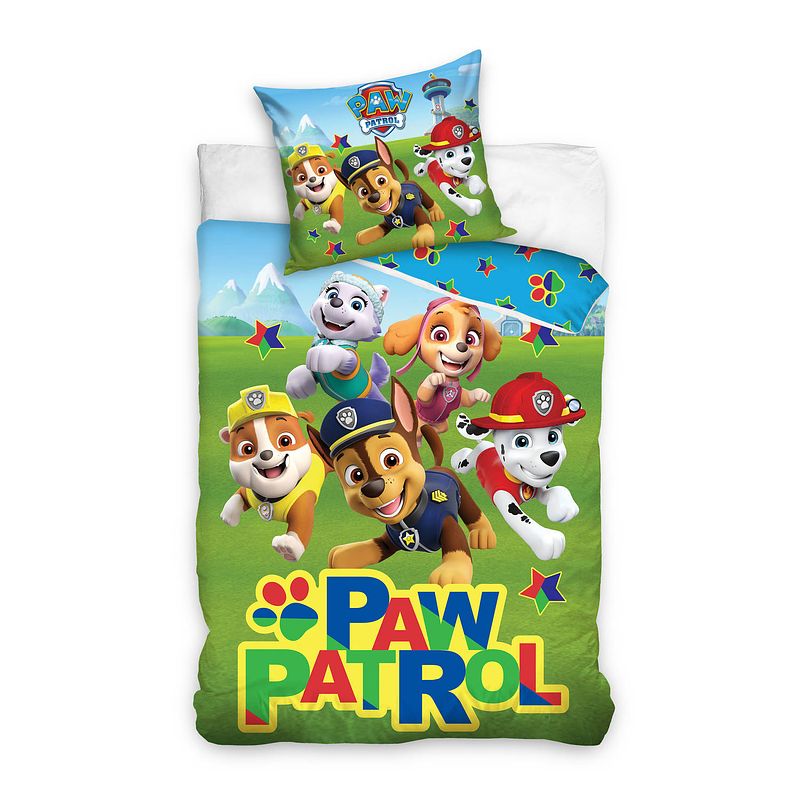 Foto van Paw patrol dekbedovertrek airport - eenpersoons - 140 x 200 cm - katoen