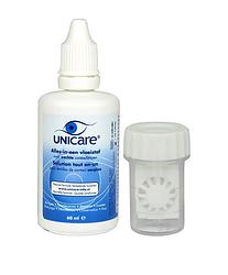 Foto van Unicare alles-in-één vloeistof zachte contactlenzen + lenshouderbusje