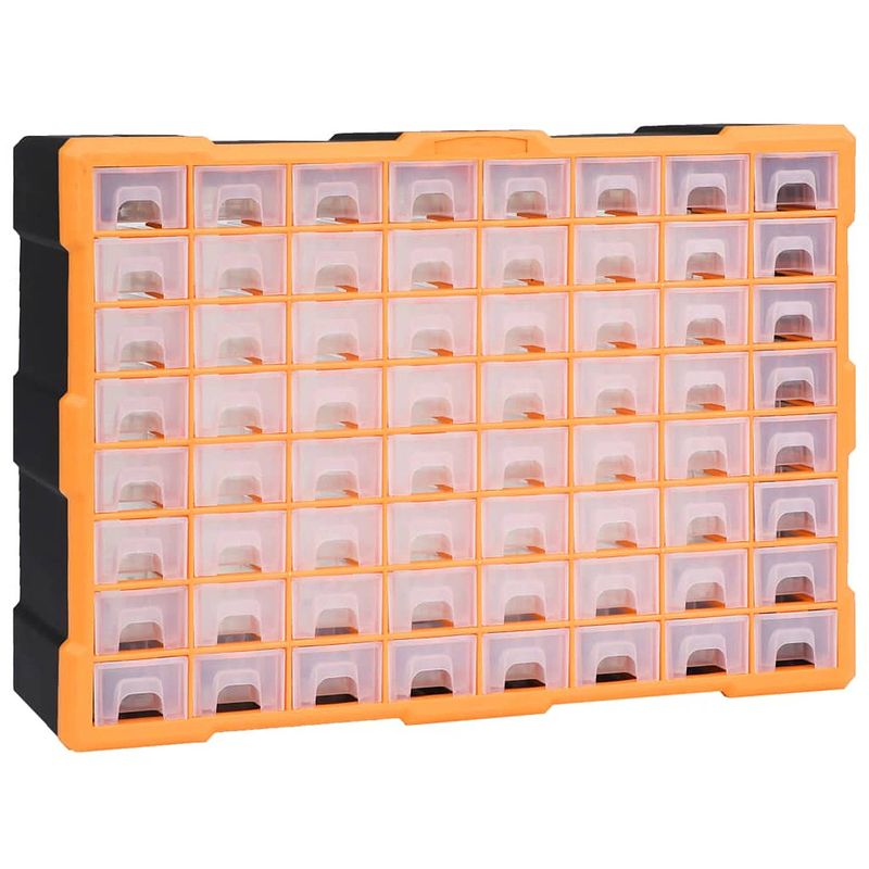 Foto van Vidaxl organiser met 64 lades 52x16x37,5 cm