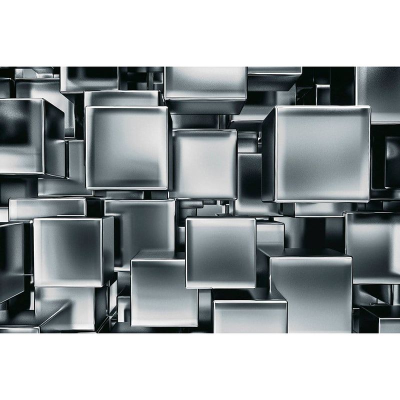 Foto van Dimex metal cubes vlies fotobehang 375x250cm 5-banen