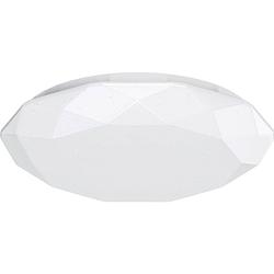 Foto van Led plafondlamp - aigi dian - opbouw rond 12w - helder/koud wit 6500k - mat wit - aluminium