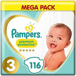 Foto van Pampers - premium protection - maat 3 - mega pack - 116 luiers
