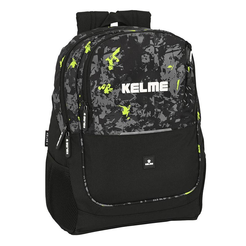 Foto van Schoolrugzak kelme jungle zwart grijs limoen (32 x 44 x 16 cm)