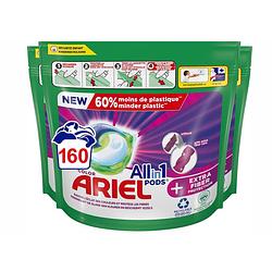 Foto van Ariel all in 1 wasmiddel pods + extra vezelbescherming - voordeelverpakking 4x40 wasbeurten