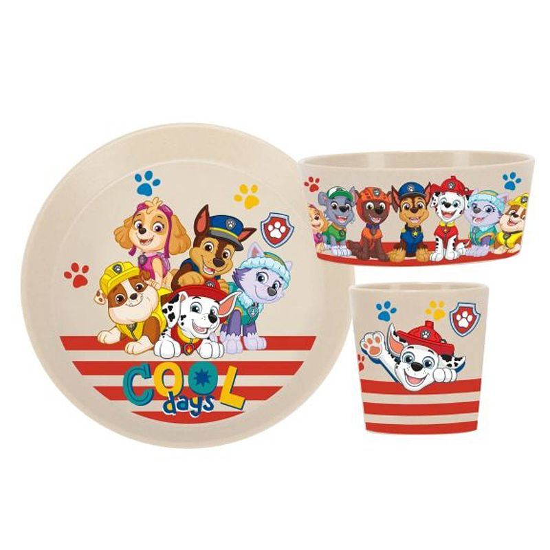 Foto van Koziol kinderservies connect paw patrol creme 3-delig