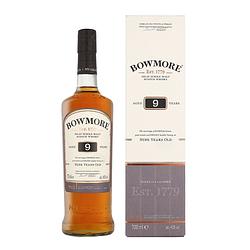 Foto van Bowmore 9 years 70cl whisky + giftbox