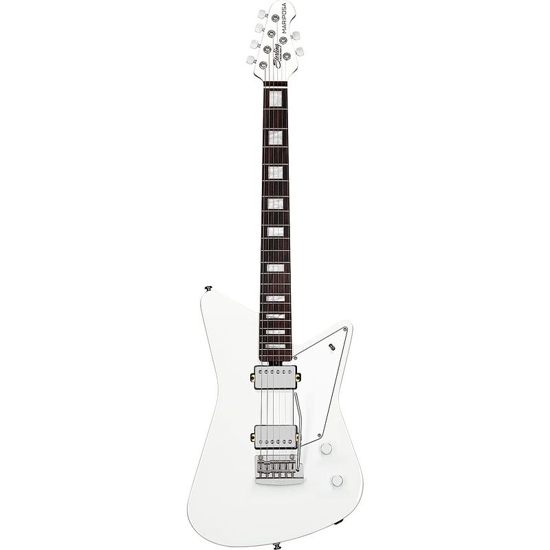 Foto van Sterling by music man mariposa imperial white elektrische gitaar