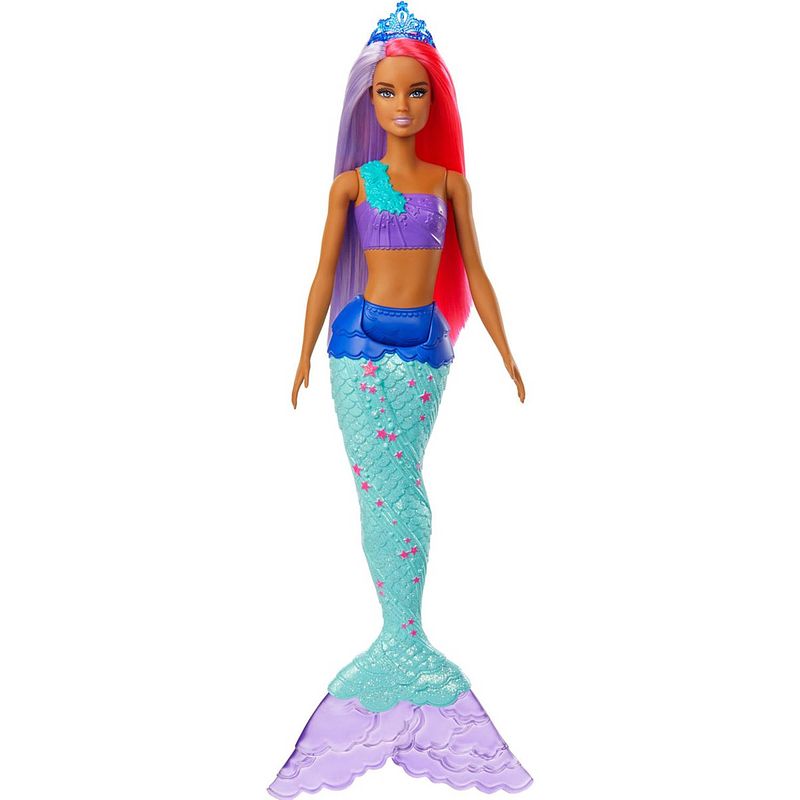 Foto van Barbie zeemeermin dreamtopia meisjes 30 cm roze/paars