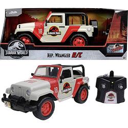 Foto van Jada toys 253256000 jurassic park rc jeep wrangler 1:16 rc auto elektro terreinwagen
