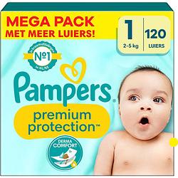 Foto van Pampers - premium protection - maat 1 - mega pack - 120 stuks - 2/5 kg