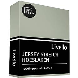 Foto van Livello hoeslaken jersey mineral 90 x 200 cm