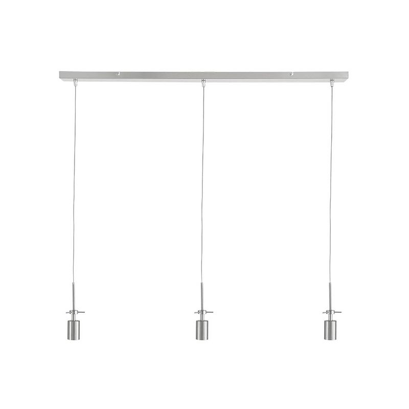 Foto van Steinhauer glass light hanglamp - e27 (grote fitting) - staal