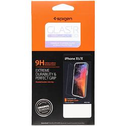 Foto van Spigen glastr screenprotector voor de iphone xs / x