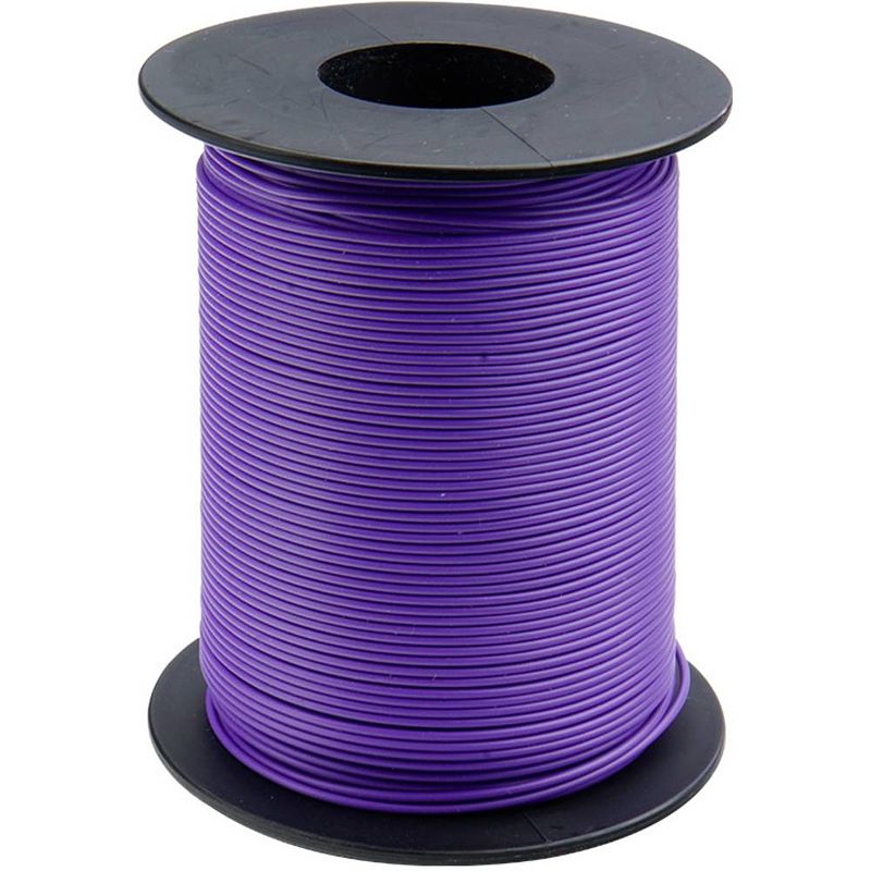 Foto van Donau elektronik 125-s50-6 draad 1 x 0.25 mm² violet 50 m