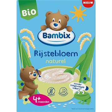 Foto van Bambix bio granenpap rijstebloem naturel 4+ maanden 180g bij jumbo