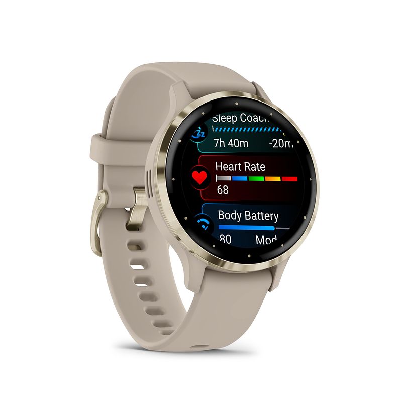 Foto van Garmin venu 3s goud/beige