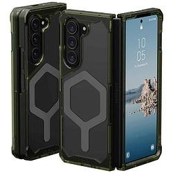 Foto van Urban armor gear plyo pro case backcover samsung galaxy z fold5 olijf-groen, space grijs