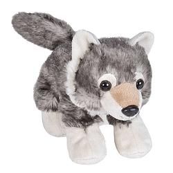 Foto van Wild republic hug'sems knuffel: wolf 18 cm grijs