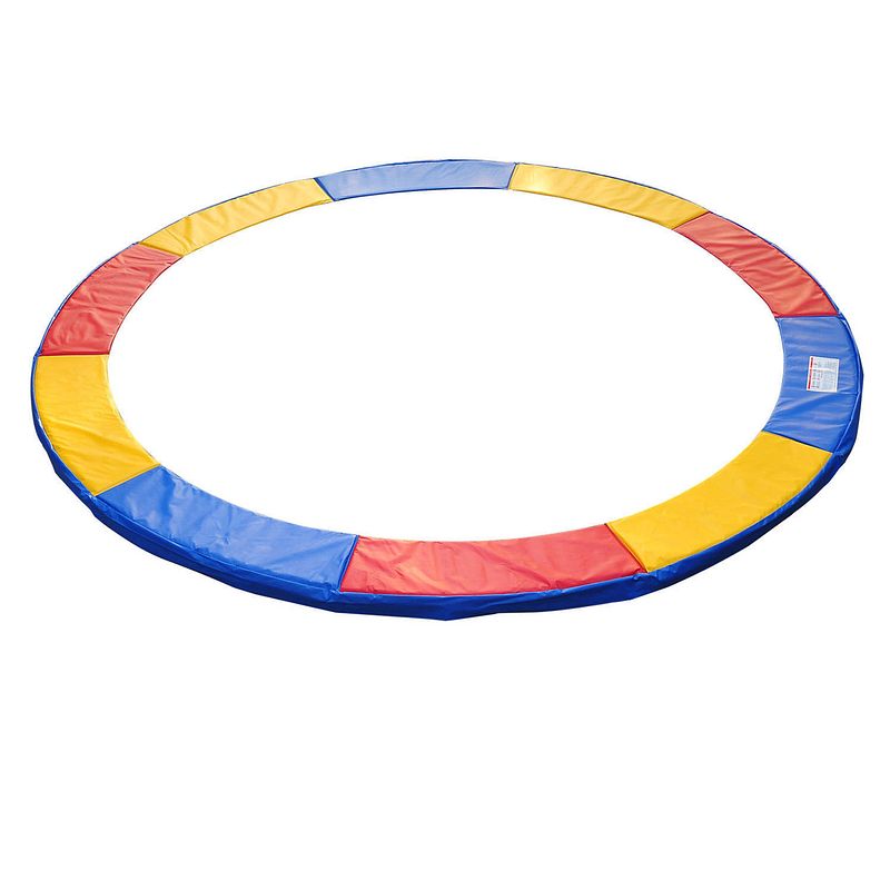 Foto van Trampoline rand afdekking - trampoline beschermrand - 244 cm - blauw - rood - geel