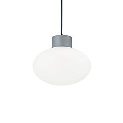 Foto van Ideal lux - clio - hanglamp - aluminium - e27 - grijs