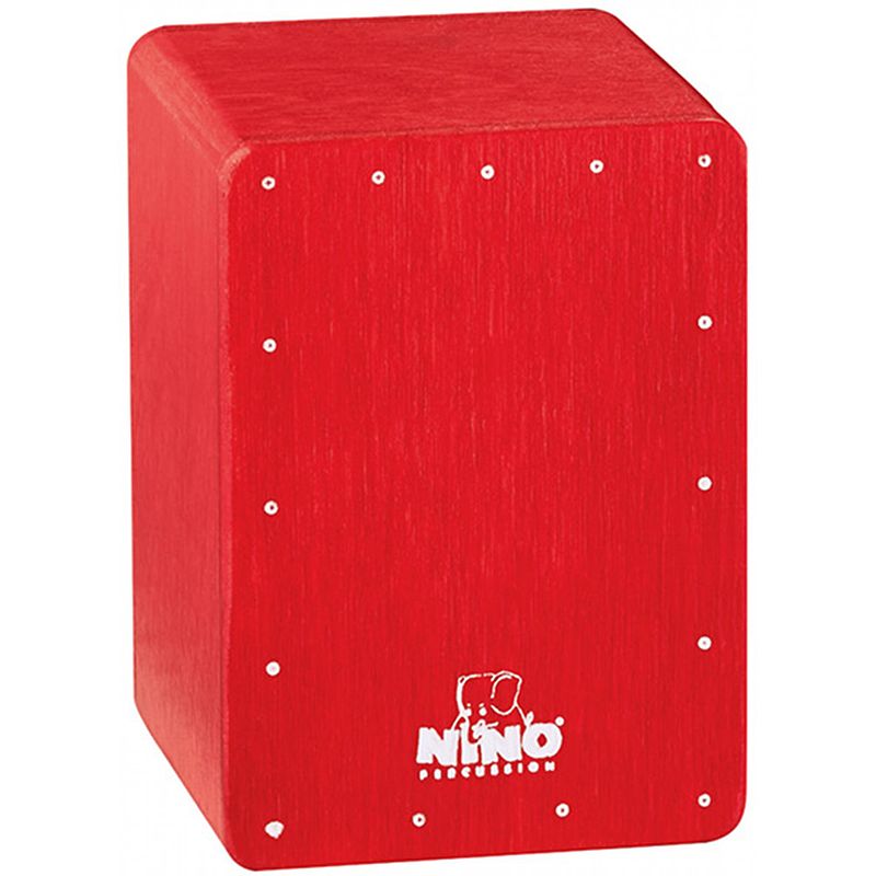 Foto van Nino percussion nino955r mini cajon shaker rood