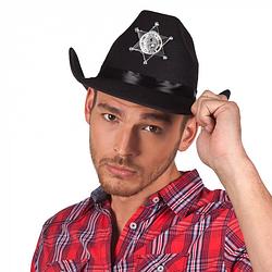 Foto van Boland hoed county sheriff polyester zwart one-size